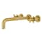 Kingston Brass Roman Tub Faucet, Brushed Brass, Wall Mount KS8027DX - alternate 1